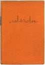 Vintage Orange Book XXL Royalty Free Stock Photo