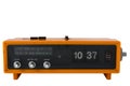 Vintage orange radio clock