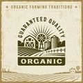 Vintage Organic Guaranteed Quality Label