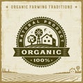 Vintage Organic 100% Natural Product Label