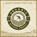Vintage Organic Natural Product Label