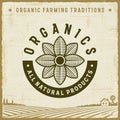 Vintage Organics All Natural Products Label