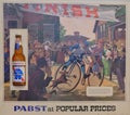 Vintage Original Pabst Blue Ribbon Advertisement