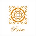 Vintage ornamental logo