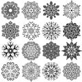 Vintage Ornamental Snowflakes