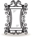 Vintage ornamented frame