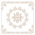 Vintage ornaments and dividers. Design elements set. Ornate floral frames and banners. Vector graphic elements for design. Royalty Free Stock Photo