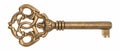 Vintage ornate brass key