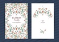 Vintage ornate cards in Eastern style.