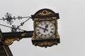 Vintage ornate clock with sign Tempus Fugit Time Flies Royalty Free Stock Photo