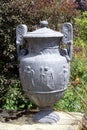 Vintage ornate garden urn