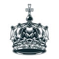 Vintage ornate royal crown concept