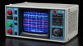 Vintage Oscilloscope Displaying Complex Electronic Waveforms and Signals Royalty Free Stock Photo