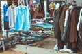 Vintage outdoor flea market in Chisinau, Moldova Royalty Free Stock Photo