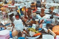 Vintage outdoor flea market in Chisinau, Moldova Royalty Free Stock Photo