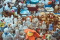 Vintage outdoor flea market in Chisinau, Moldova Royalty Free Stock Photo