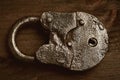 Vintage padlock close-up Royalty Free Stock Photo