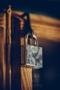 Vintage padlock close up Royalty Free Stock Photo