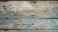 Vintage Painted Walls: Sky-blue And Bronze Rustic Realism On Wooden Board