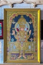 Vintage painting of Sahajanand Swami in Old swaminarayan temple