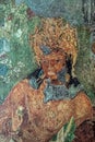 Vintage Painting of Vajrapani Frescoes At Ajanta Rock Cut Buddhist Caves