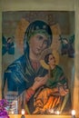 Vintage painting of virgin mary with christ goa