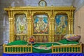 Vintage Painting on wall at sukh shaiya Swaminarayan Mandir Kalupur,