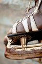 Vintage pair of mens ice skates Royalty Free Stock Photo