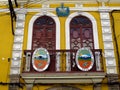 The vintage palace in La Paz, Bolivia