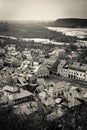 Vintage panorama of Kazimierz Dolny