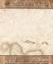 Vintage paper on old newspaper texture background Royalty Free Stock Photo