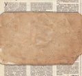 Vintage paper on the old newspaper texture Royalty Free Stock Photo