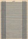 Vintage paper page sheet with black line Royalty Free Stock Photo