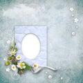 Vintage paper photo frame Royalty Free Stock Photo