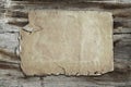 Vintage paper on wood texture Royalty Free Stock Photo