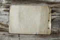 Vintage paper on wood texture Royalty Free Stock Photo