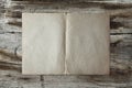 Vintage paper on wood texture Royalty Free Stock Photo