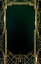 Great Gatsby Art Deco Gold Black Texture Background