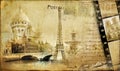 Vintage parisian almum Royalty Free Stock Photo