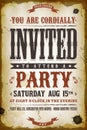 Vintage Party Invitation Background