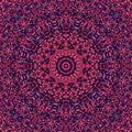 Vintage pattern abstract symmetry kaleidoscope. retro multicolored