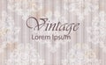 Vintage pattern baroque ornamented background Vector. Old effect texture decors