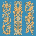 Vintage pattern, decorative elements
