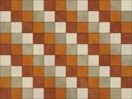Vintage pattern with muted coloroff white brown orange