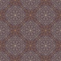 Vintage pattern with oriental round ornaments