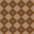 Vintage patterns design on Jogja batik with brown golden color design Royalty Free Stock Photo