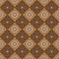 Vintage patterns design on Jogja batik with brown golden color design Royalty Free Stock Photo