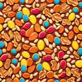 Vintage peanut brittle caramel candy sheet retro treat