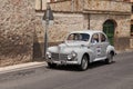 Vintage Peugeot 203 Limousine 1955 in classic car race Mille Miglia