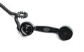 Vintage phone handset isolated Royalty Free Stock Photo